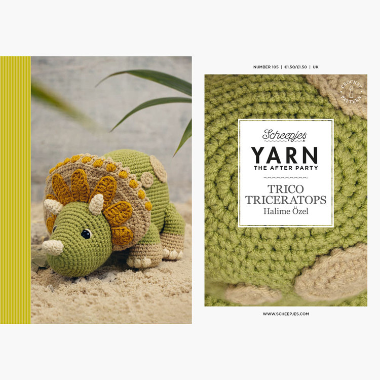 Trico a dino - amigurumi horgolásminta